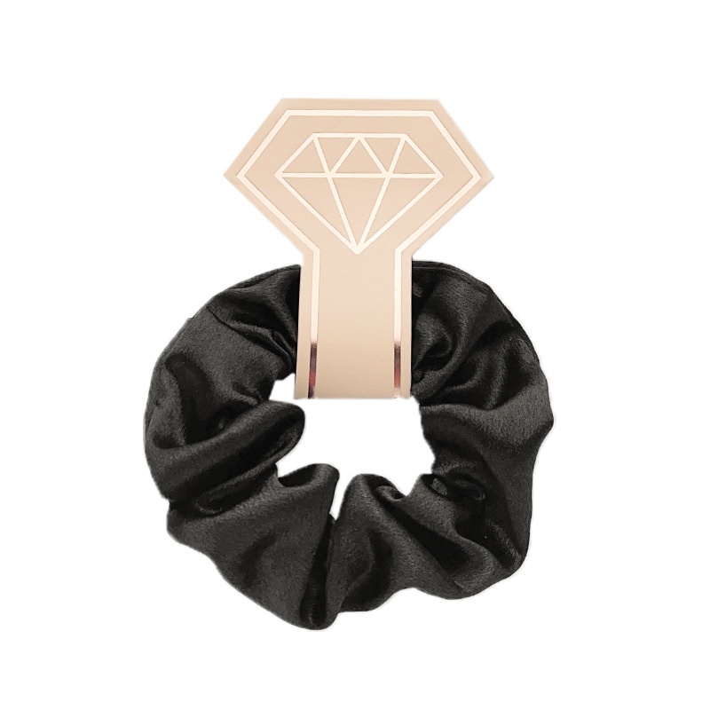 Women's Daily Streetwear Satin Rib-Knit Hair Scrunchie Solid Color