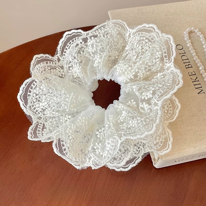 Women's Daily Damage-Free Fabric Hair Tie Floral Polka Dots Bow