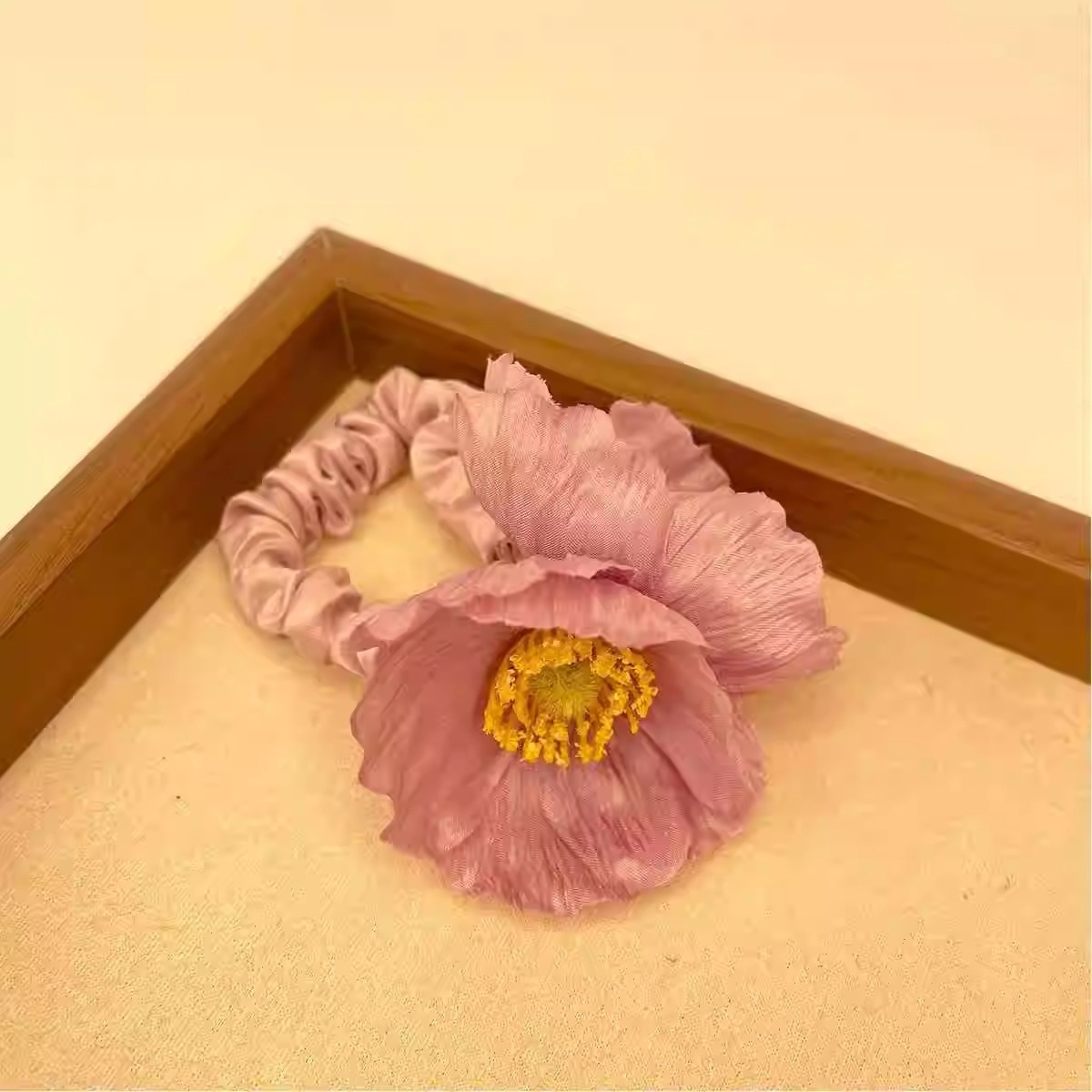Women's Sweet Tea Party Cloth Hair Scrunchie Flower Horse Print