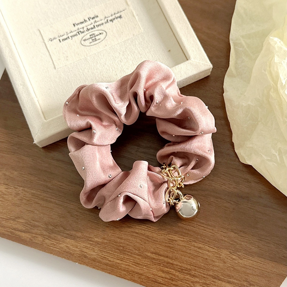 Women's Polyester Rhinestone Star High Ponytail Hair Tie Polka Dots