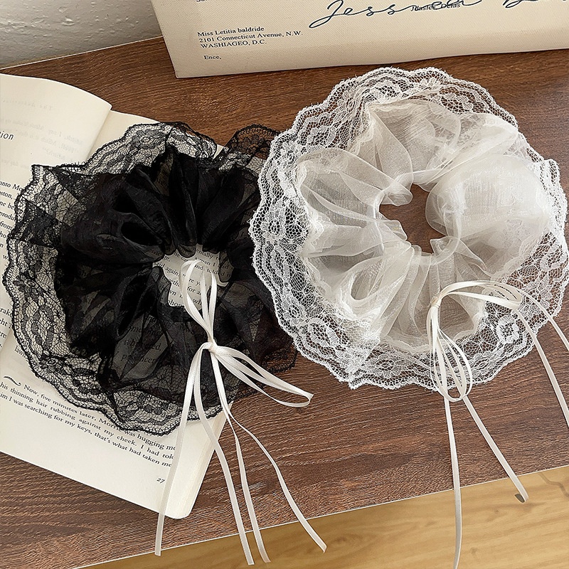 Women's Classic Summer Daily Gauze Hair Tie Solid Color