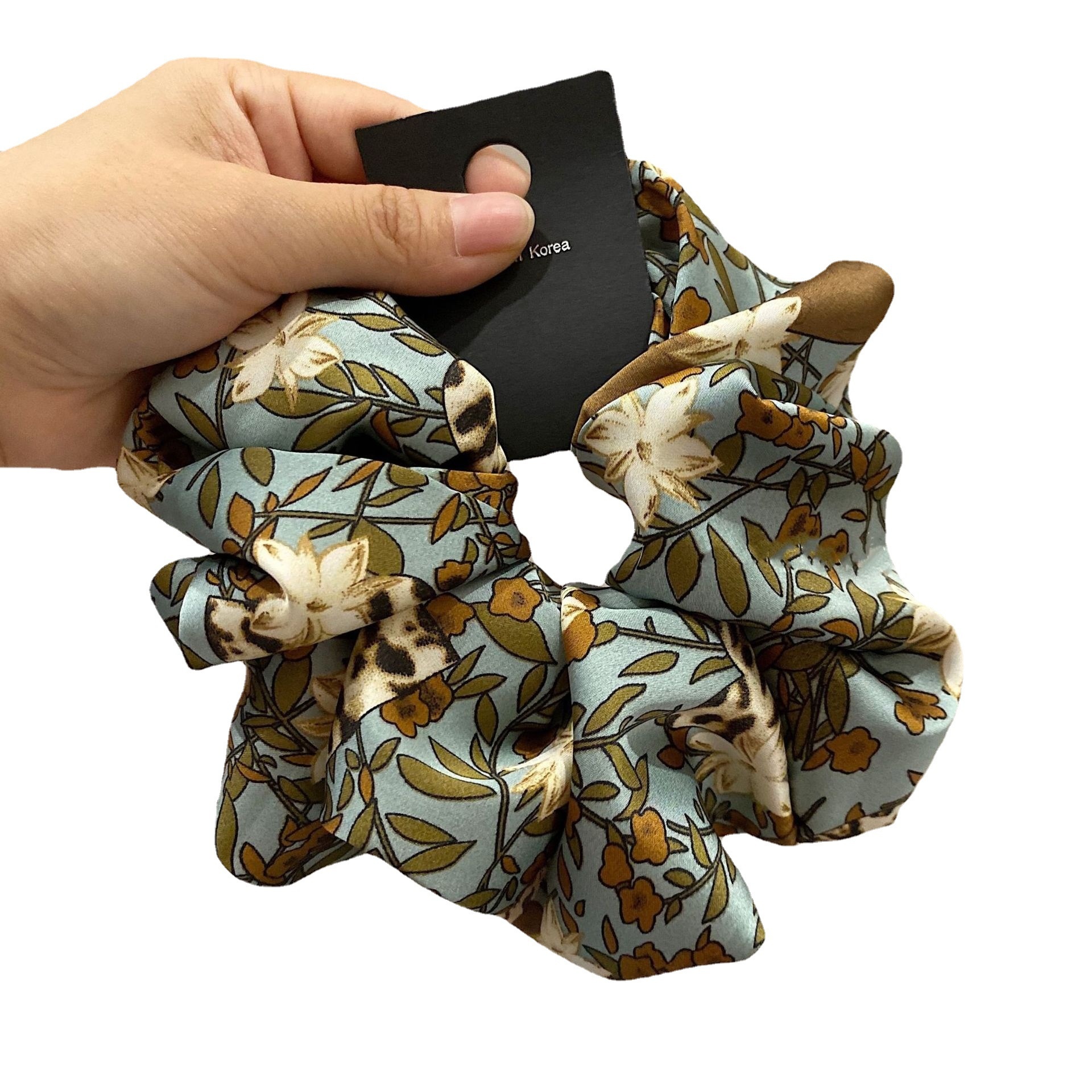 Women's Flower Hair Tie Sweet Street Style Grey Pink Floral Pattern