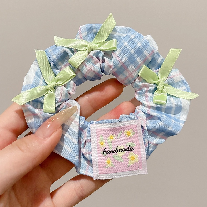 Women's Sweet Bun Scrunchie Hair Tie Multi-layer Lace Knit Cloth