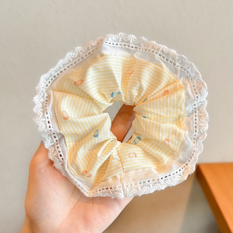 Women's Daily Damage-Free Fabric Hair Tie Floral Polka Dots Bow