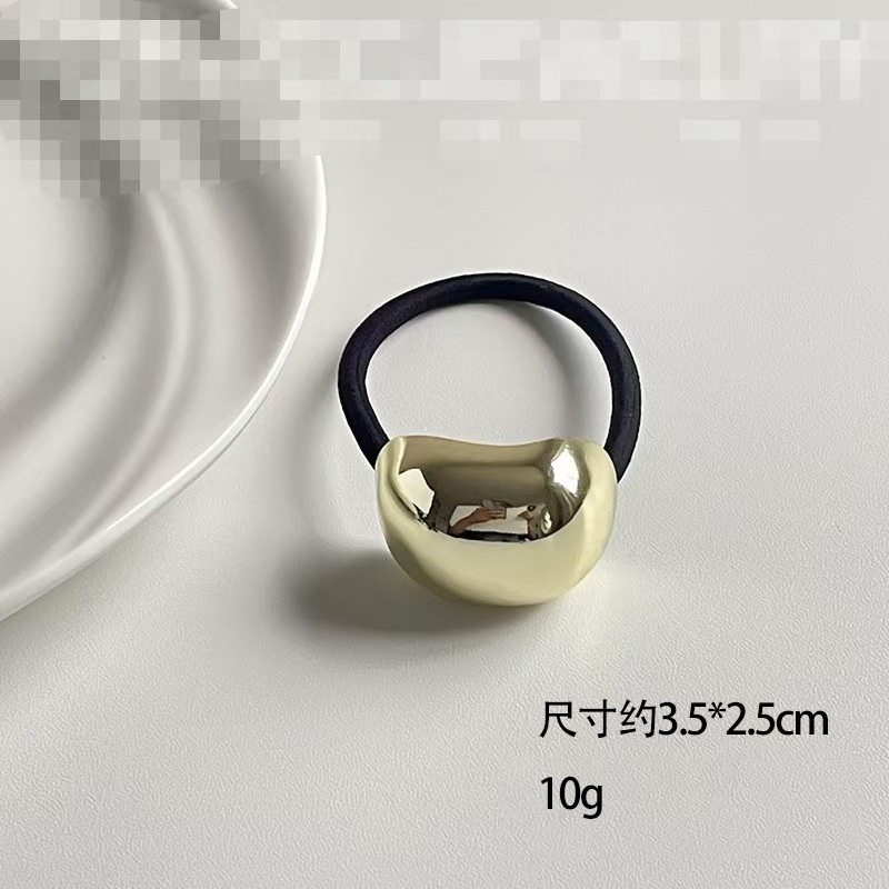 Women's Smooth Alloy Arc Ponytail Holder Minimalist Metallic