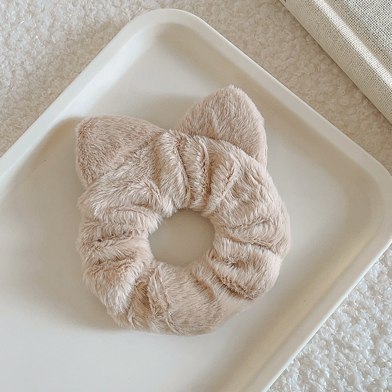 Women's Cute Everyday Cloth Hair Tie Ponytail Holder Solid Color