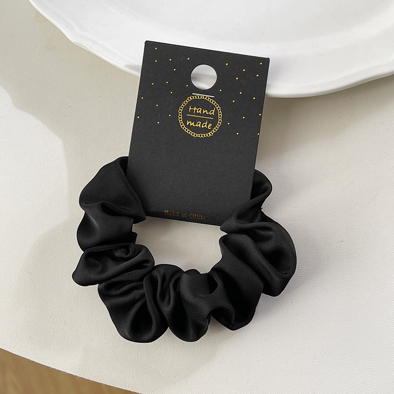 Women's Retro Silk Satin Daily Travel Hair Scrunchie Solid Color