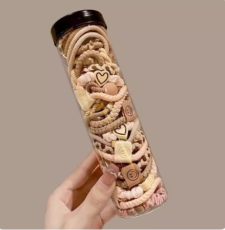 Women's High Stretch Rubber Daily Ponytail Hair Ring Simple Solid