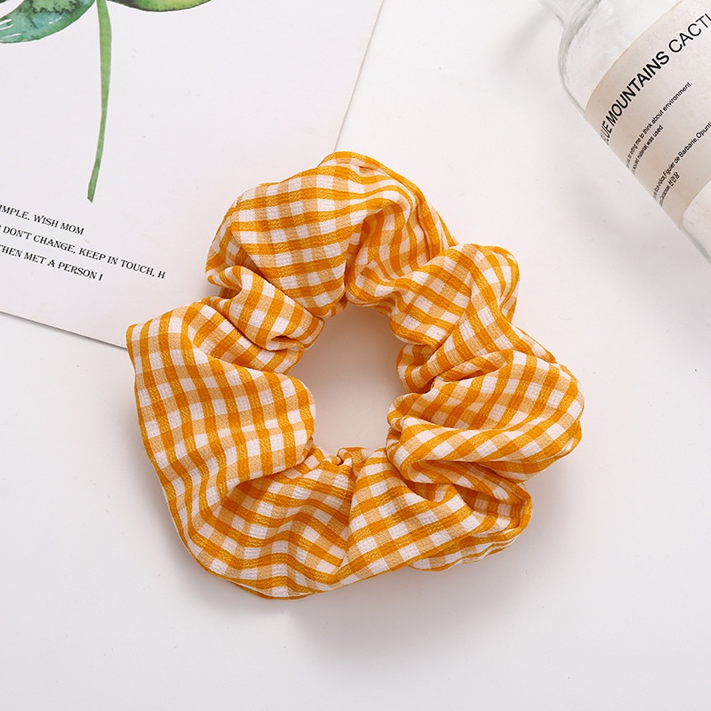 Women Daily Oversized High Elastic Lace Hair Scrunchie Elegant Floral