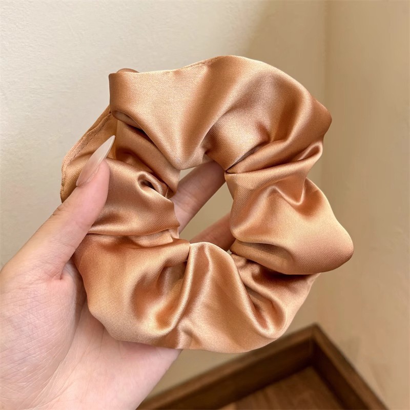 Women's Cloth Lace Scarf Scrunchie Daily Hair Tie Spring Tulip Floral