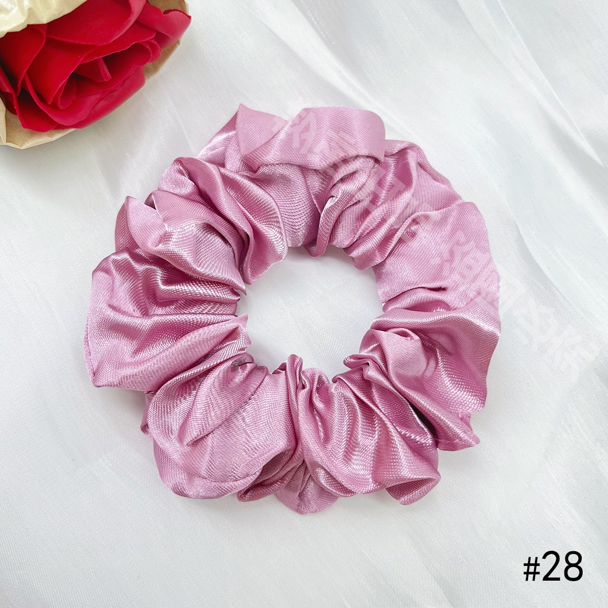 Women's Elegant Cloth Y2K Bohemian Scrunchie Hair Tie Solid Color