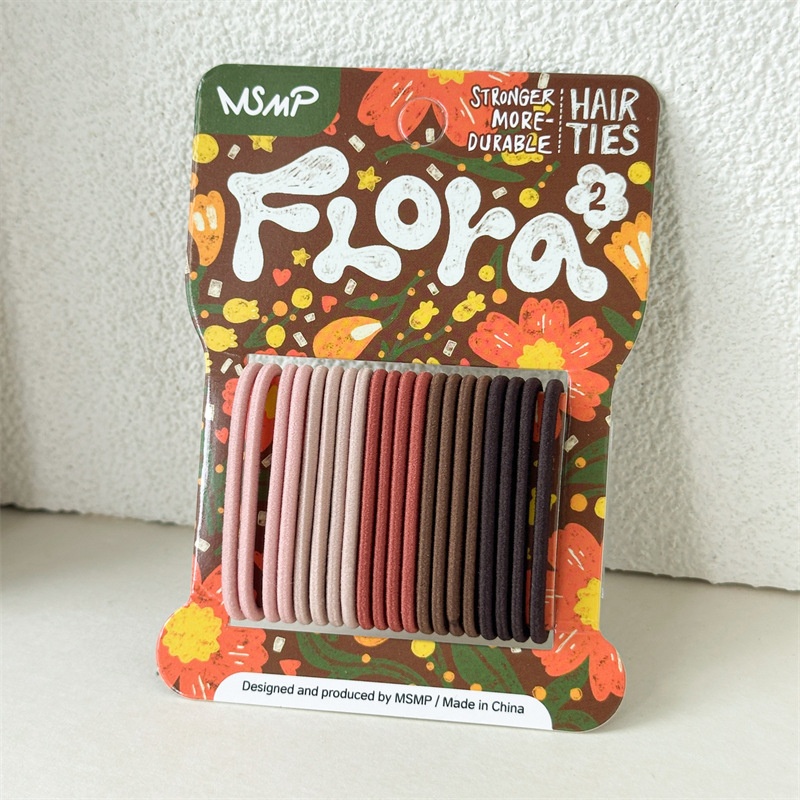 Women's Soft Material Quick Styling No Damage Elastic Hair Bands Colorful