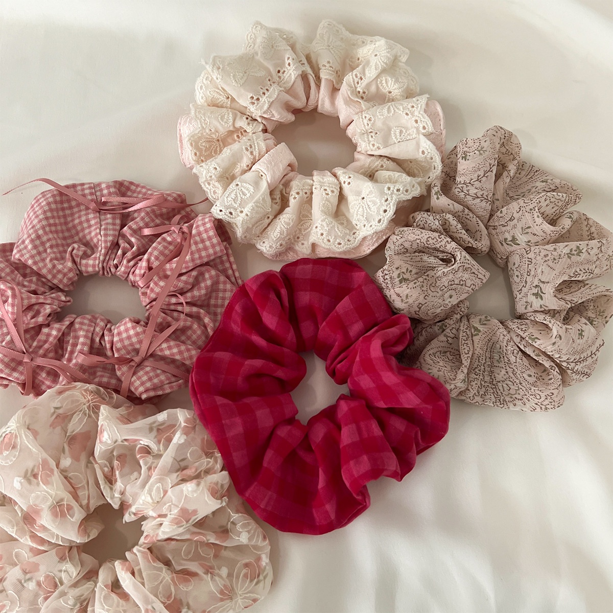 Women's Sweet Casual Lace Hair Tie Animal Stripe Floral Print