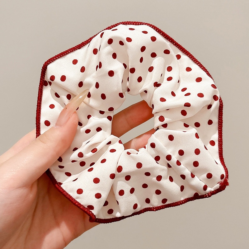 Women's Sweet Bun Scrunchie Hair Tie Multi-layer Lace Knit Cloth