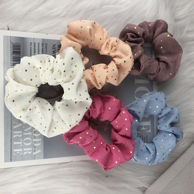 Women's Simple Casual Everyday Cloth Hair Tie Scrunchie Solid Color