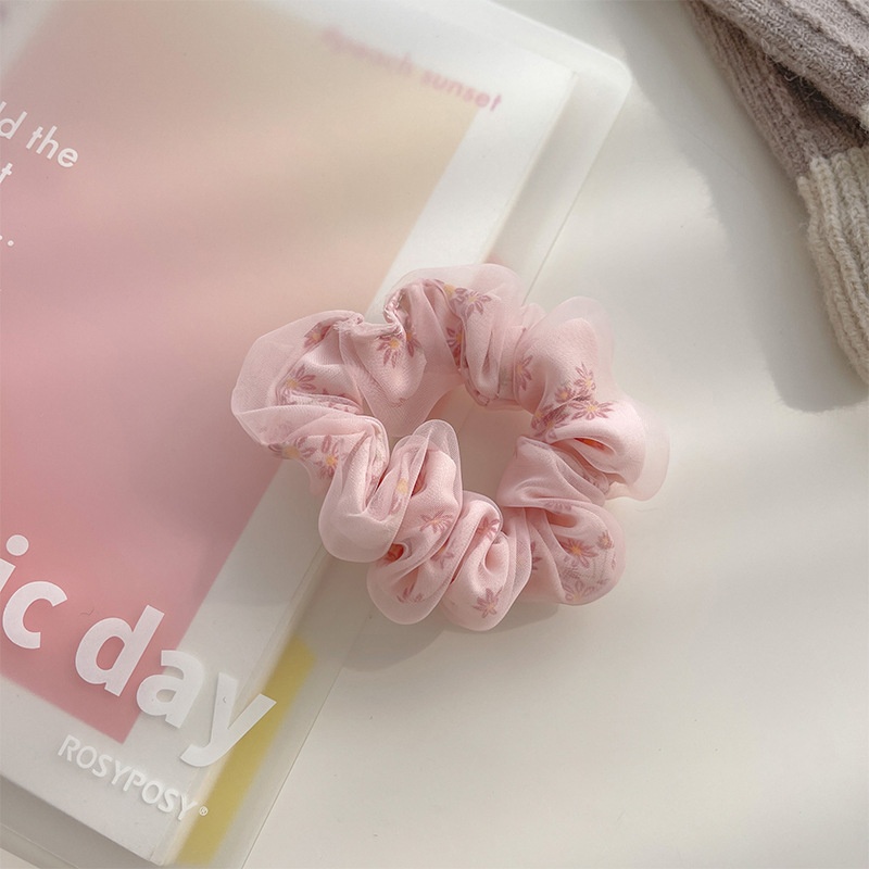 Women's Daily Summer Gauze Hair Tie Sweet Ditsy Floral