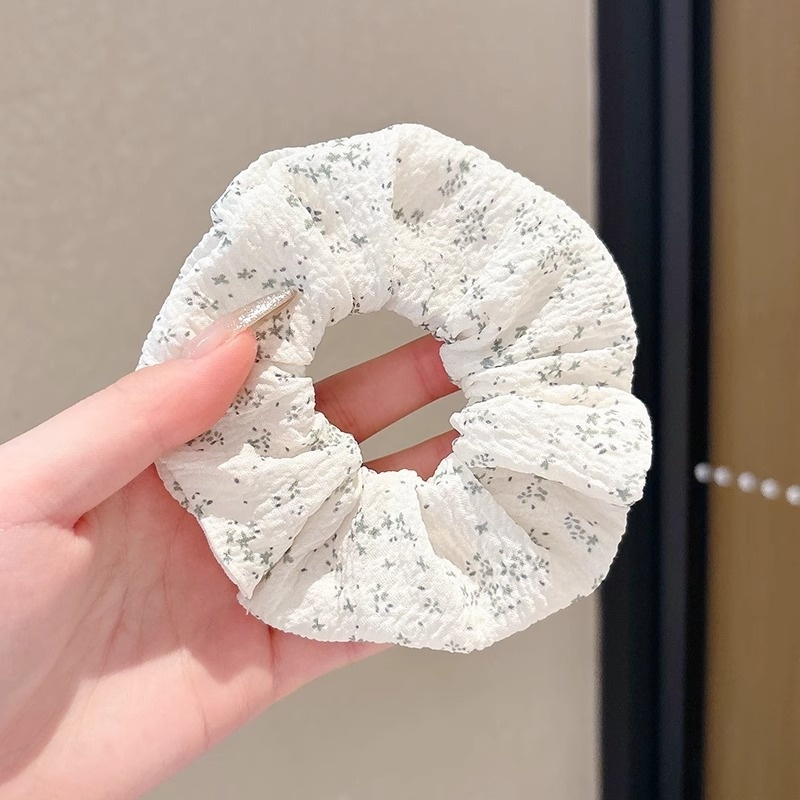 Women's Daily Damage-Free Fabric Hair Tie Floral Polka Dots Bow