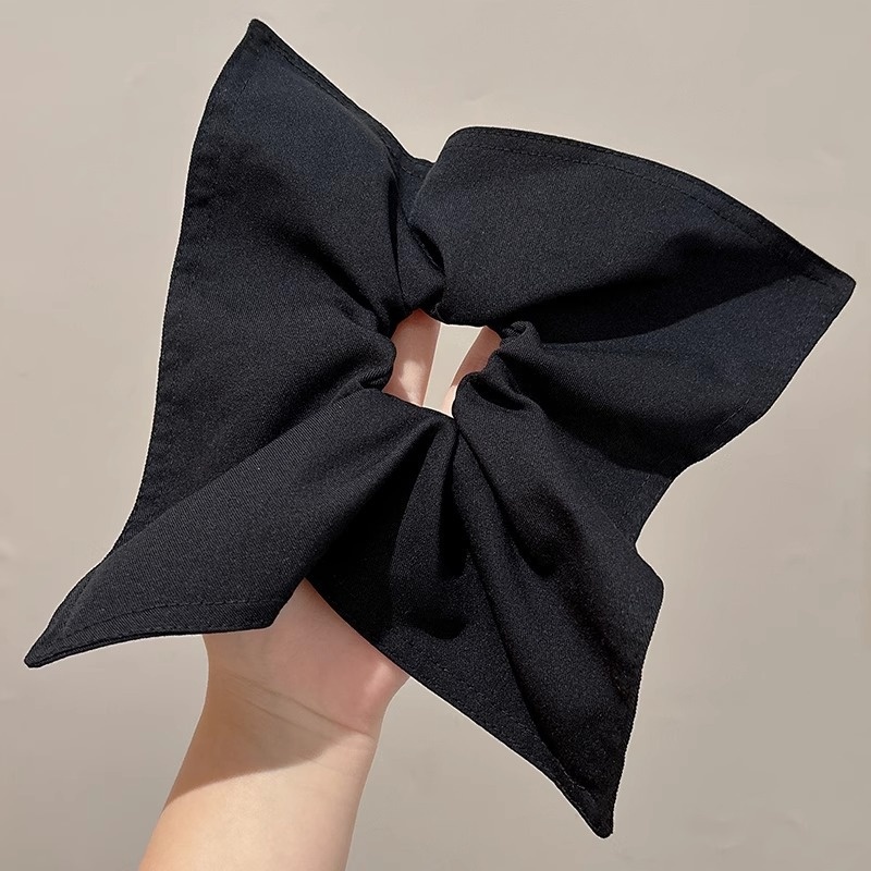 Women's Cloth Lace Scarf Scrunchie Daily Hair Tie Spring Tulip Floral