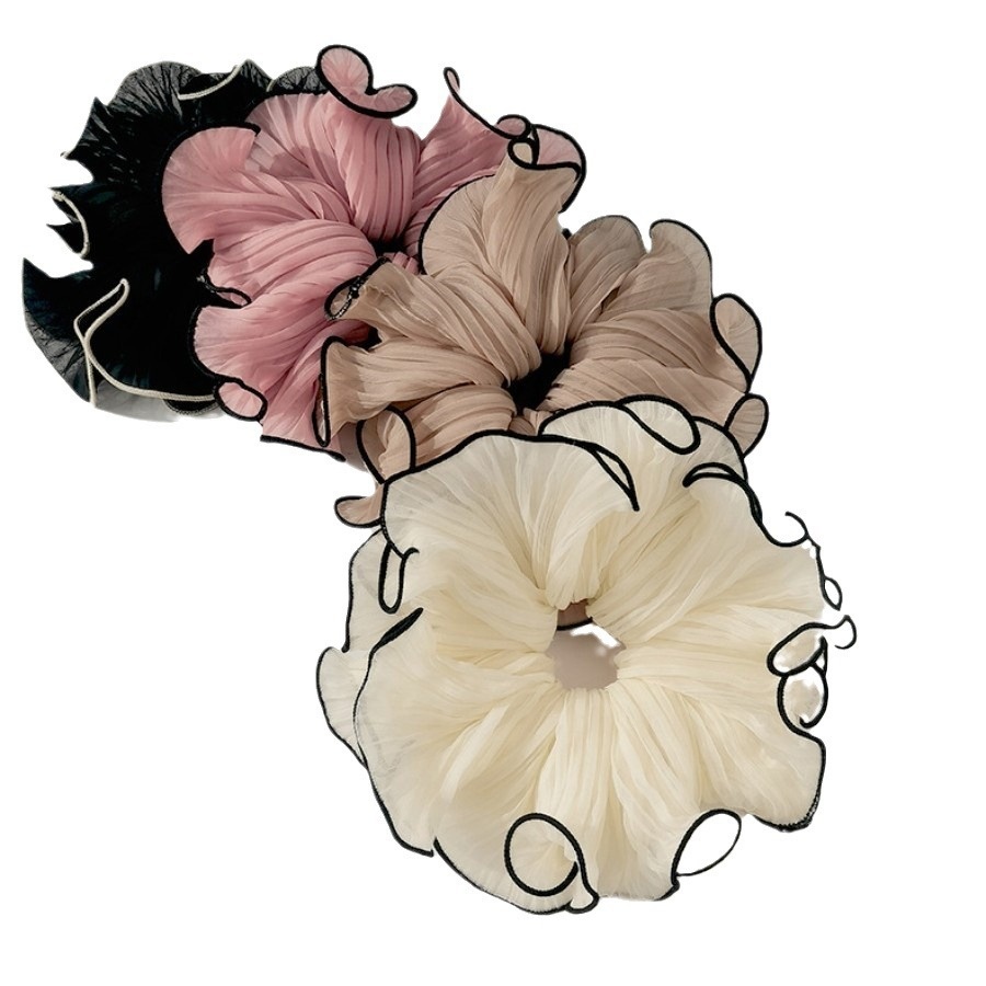 Women's Classic Handmade Cloth Hair Tie for Daily Wear Color Block