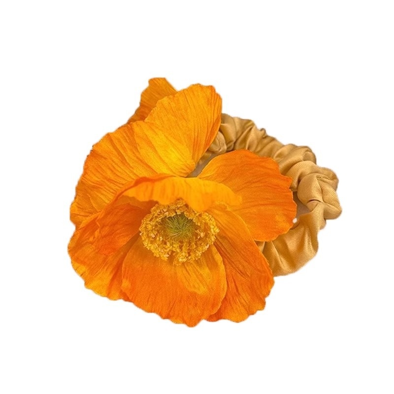 Women's Sweet Tea Party Cloth Hair Scrunchie Flower Horse Print