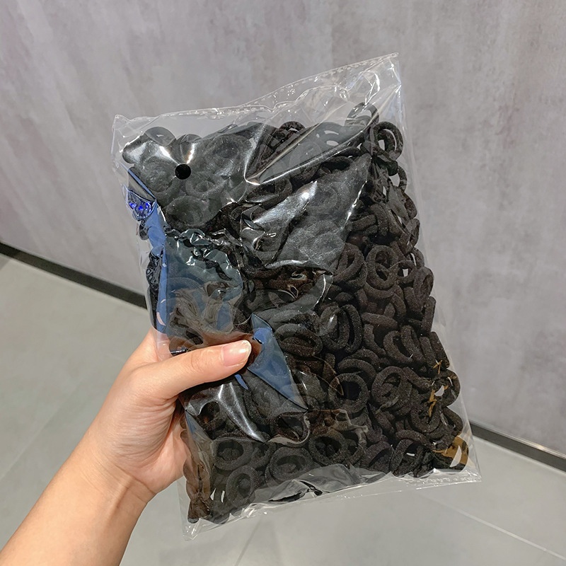 Girls High Elastic Seamless Hair Ties Nylon Towel Ring Rubber Bands