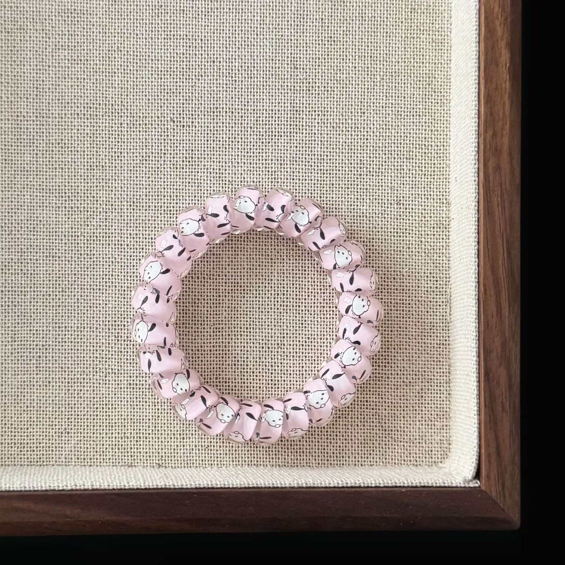 Girls Simple Telephone Cord Ponytail Hair Ties Summer Fresh Jelly Color