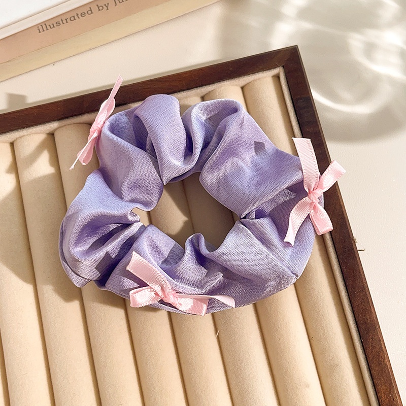 Women's Daily Sweet Rib-Knit Lace Hair Tie Solid Flower Lattice