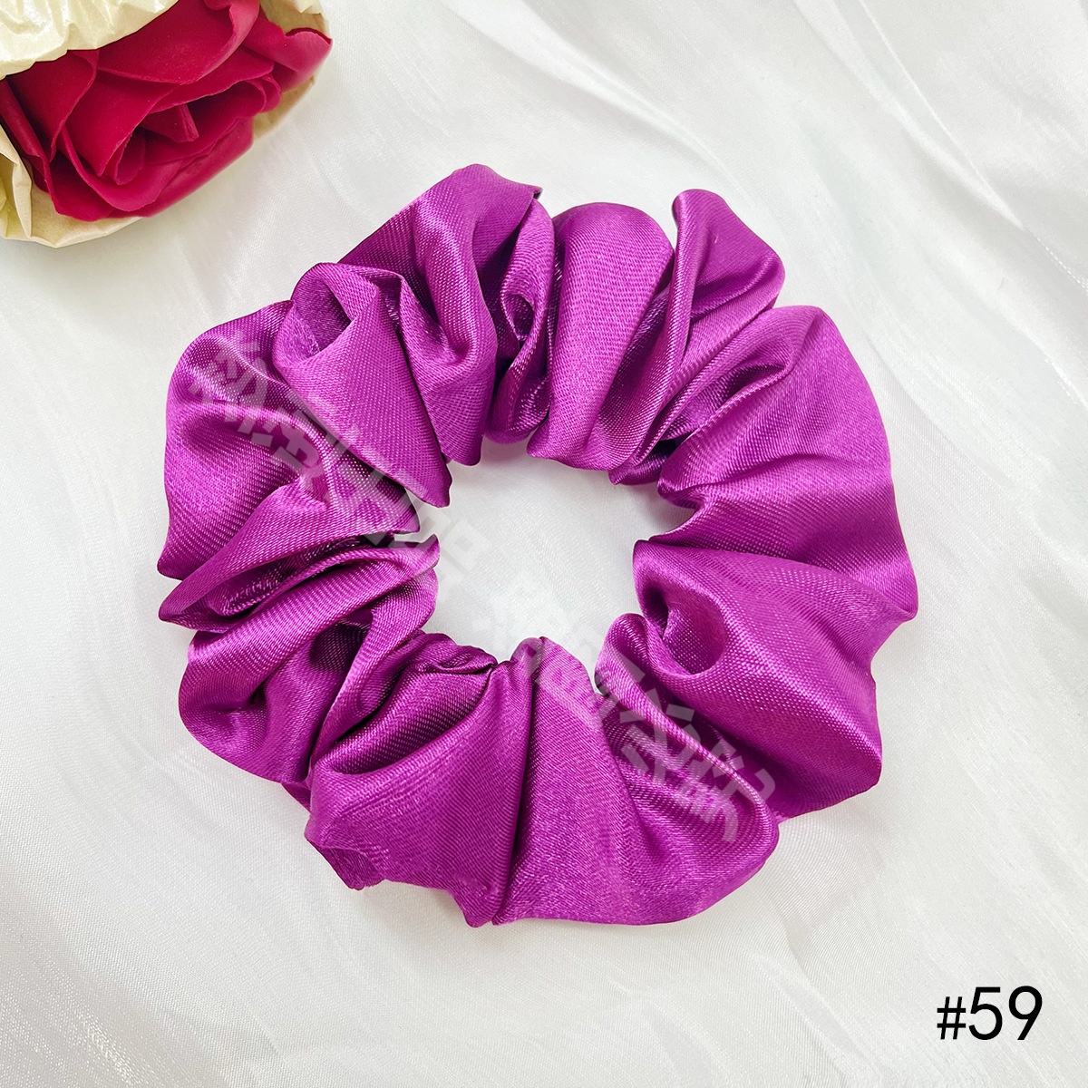 Women's Elegant Cloth Y2K Bohemian Scrunchie Hair Tie Solid Color