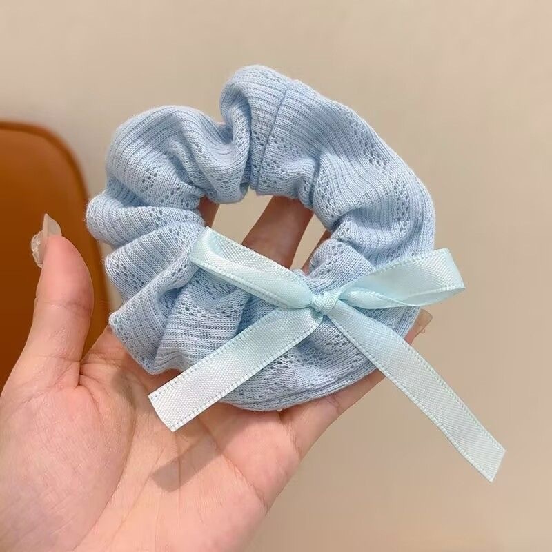Women's Bowknot Lace Hair Scrunchie Ponytail Holder Sweet Fresh Pattern