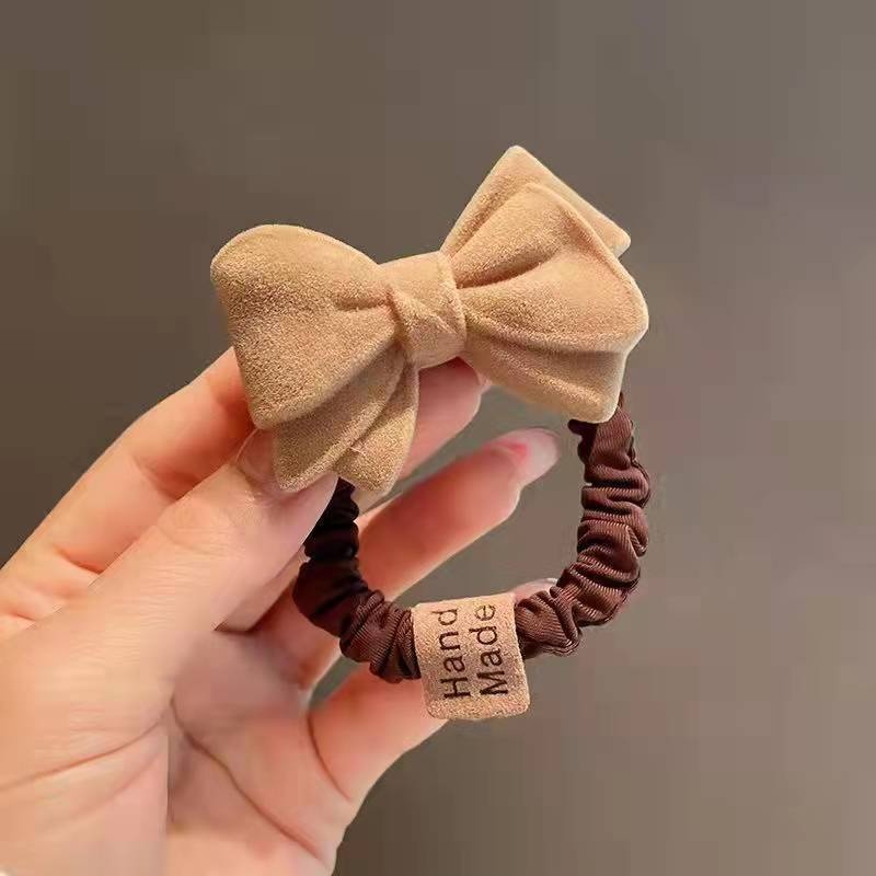 Women's Chic Handmade Plastic Hair Tie Daily Accessory Bow Knot