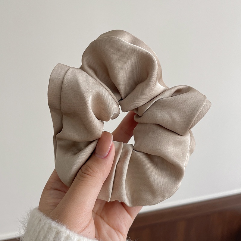 Women Daily Oversized High Elastic Lace Hair Scrunchie Elegant Floral