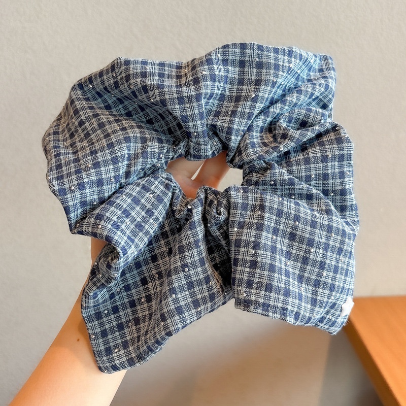 Women's Cloth Lace Scarf Scrunchie Daily Hair Tie Spring Tulip Floral