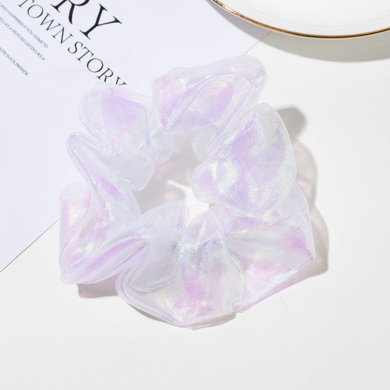 Women's Simple Daily Wear Gauze Hair Tie Scrunchie Solid Color