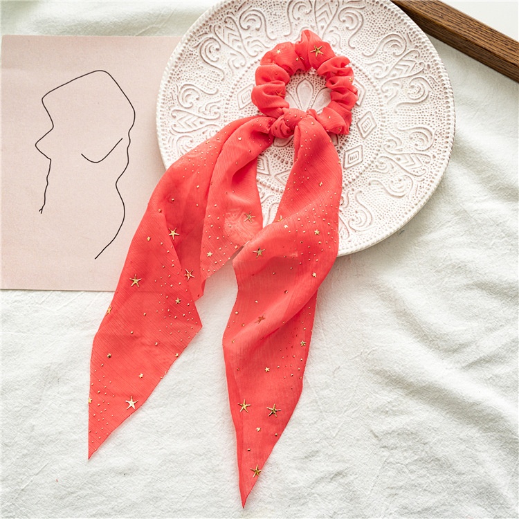 Women's Daily Handmade Cloth Hair Scrunchie Star Pattern