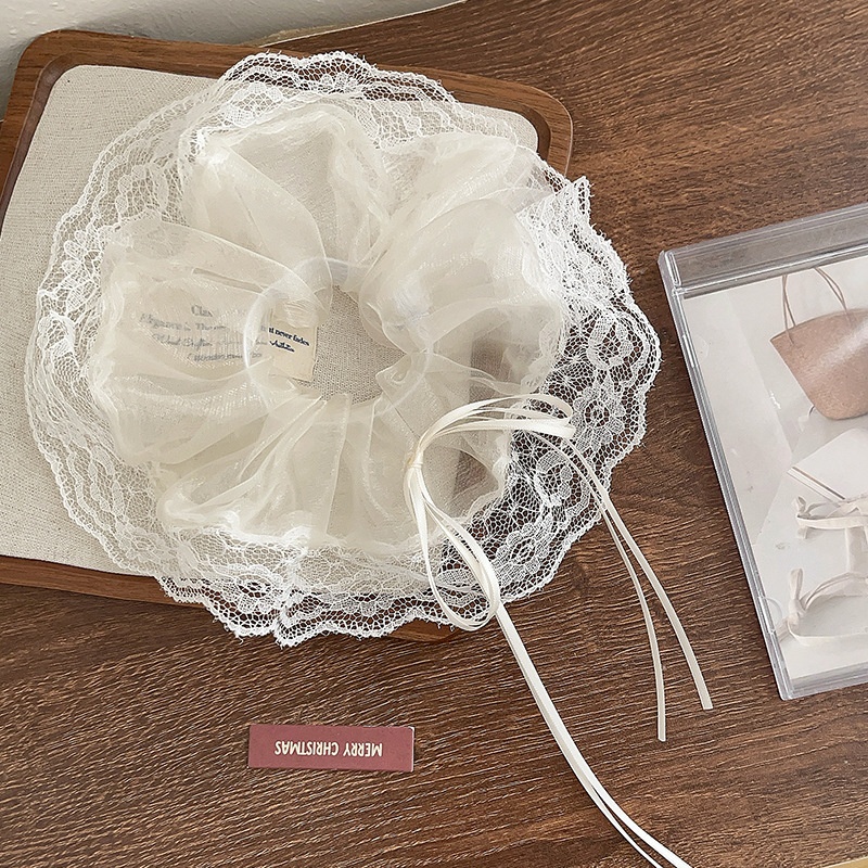 Women's Classic Summer Daily Gauze Hair Tie Solid Color