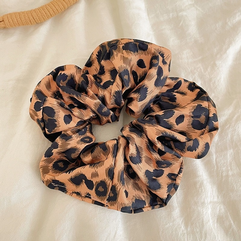 Women Daily Oversized High Elastic Lace Hair Scrunchie Elegant Floral