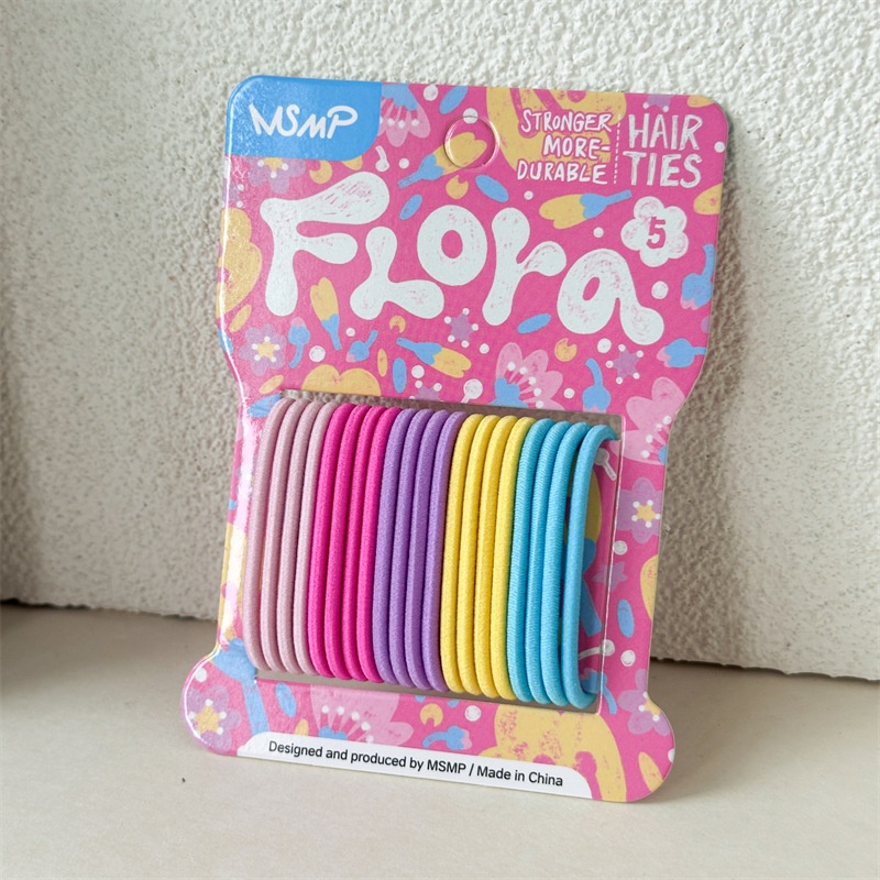 Women's Soft Material Quick Styling No Damage Elastic Hair Bands Colorful