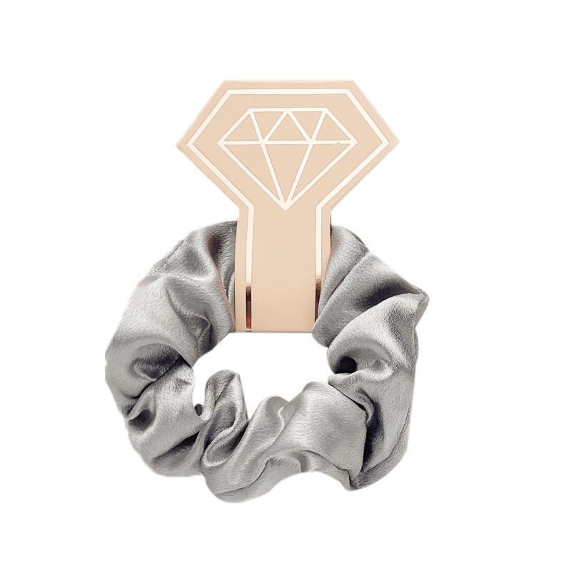 Women's Daily Streetwear Satin Rib-Knit Hair Scrunchie Solid Color