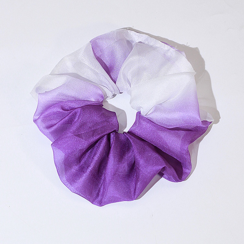 Women's Daily Summer Korean Pleated Lace Hair Tie Color Block