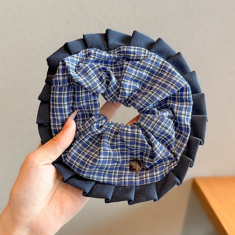 Women's Cloth Lace Scarf Scrunchie Daily Hair Tie Spring Tulip Floral