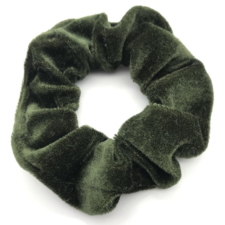 Women's Daily Wear Cloth Hair Tie Scrunchie Minimalist Solid Color