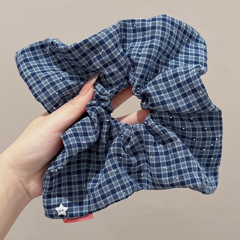 Women's Elegant Square Scarf Scrunchie Chic Cloth Ponytail Hair Tie