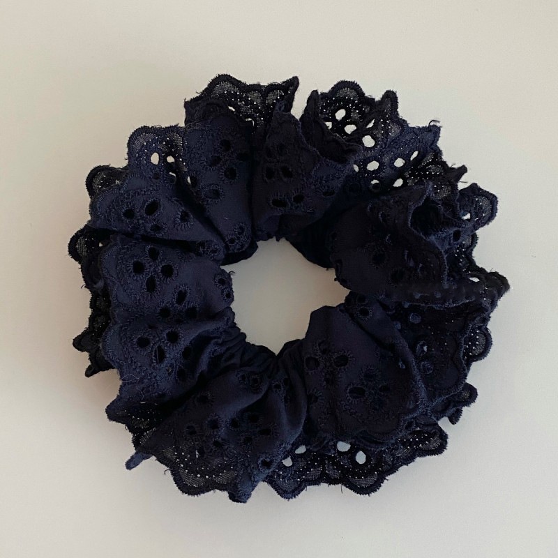 Women's Daily Wear Cloth Hair Tie Scrunchie Minimalist Solid Color
