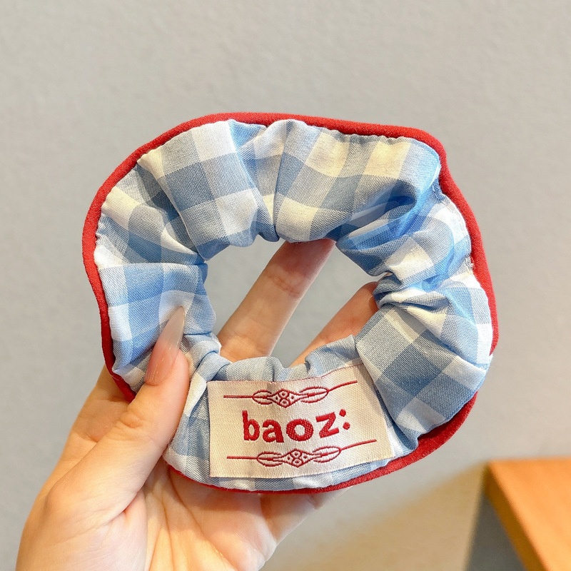 Women's Cloth Lace Scarf Scrunchie Daily Hair Tie Spring Tulip Floral