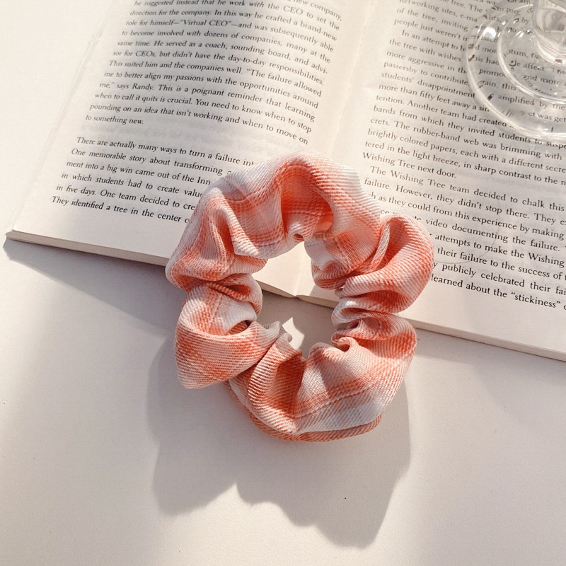 Women's Cloth Lace Scarf Scrunchie Daily Hair Tie Spring Tulip Floral