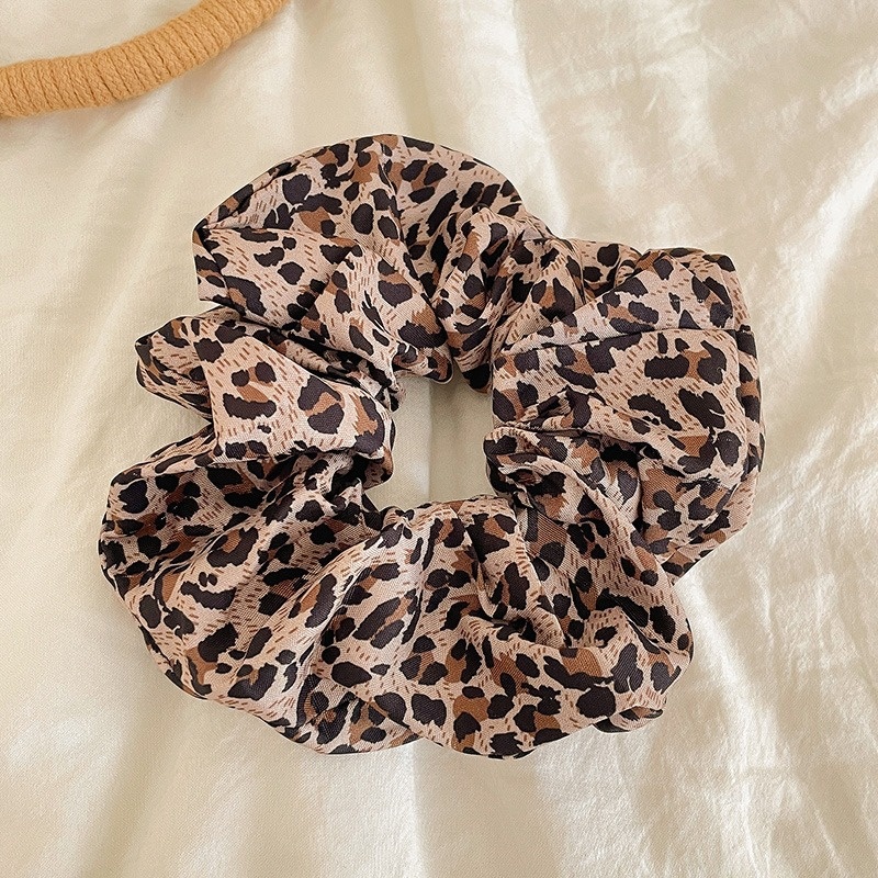 Women Daily Oversized High Elastic Lace Hair Scrunchie Elegant Floral