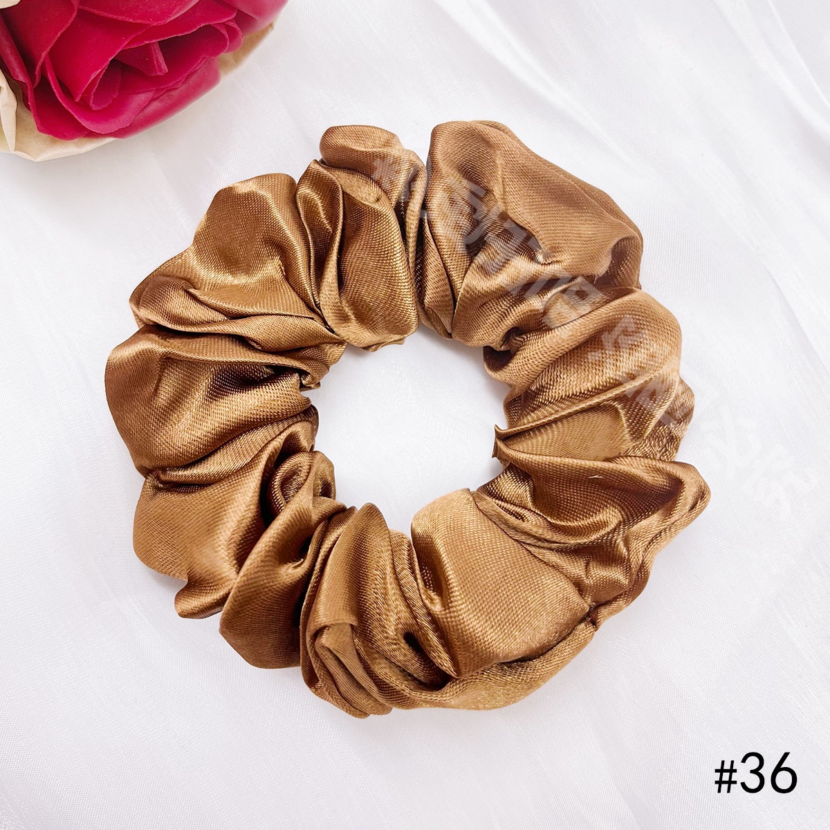 Women's Elegant Cloth Y2K Bohemian Scrunchie Hair Tie Solid Color