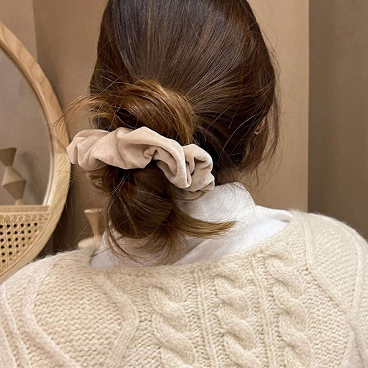 Women's Elegant Daily Cloth Hair Tie Simple Classic Solid Color