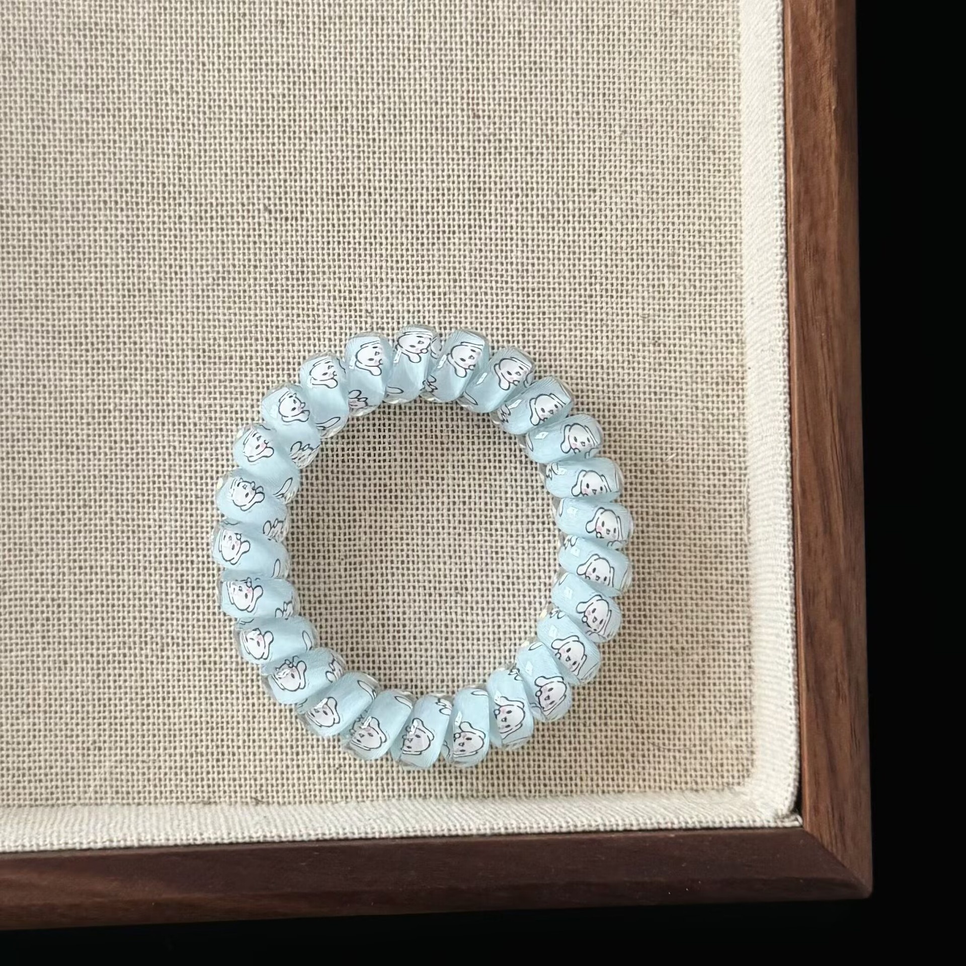 Girls Simple Telephone Cord Ponytail Hair Ties Summer Fresh Jelly Color