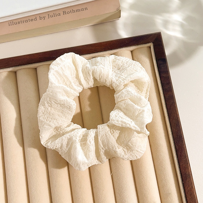Women's Daily Sweet Rib-Knit Lace Hair Tie Solid Flower Lattice